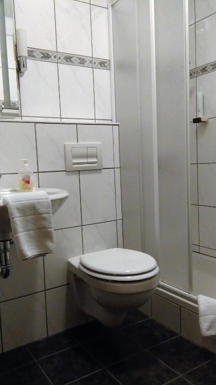 Koupelna v ubytování Hotel Princess