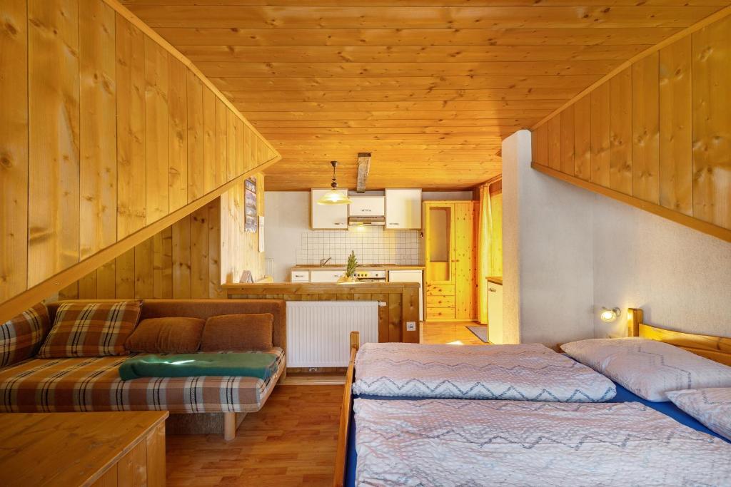 Postel nebo postele na pokoji v ubytování Jelerhof