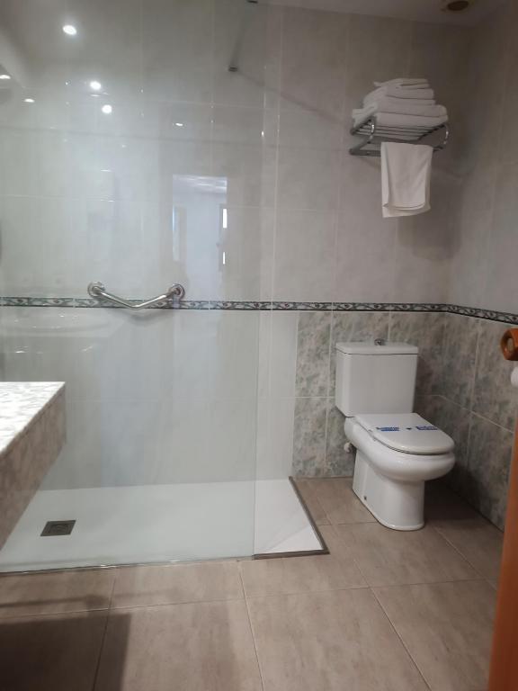 Koupelna v ubytování Hotel Rosi