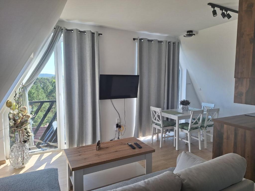 TV a/nebo společenská místnost v ubytování Vila Nada apartments