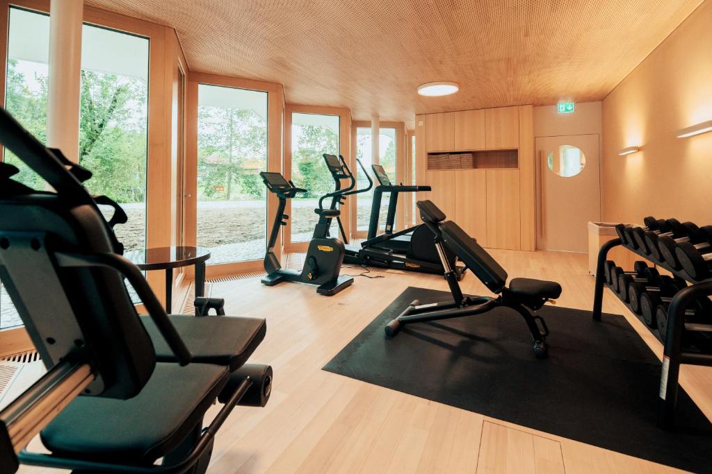 Fitness centrum a/nebo fitness zařízení v ubytování Lodge Hof Weissbad