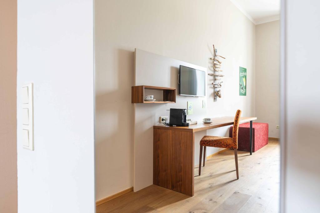 Kuchyň nebo kuchyňský kout v ubytování eee Hotel Perg