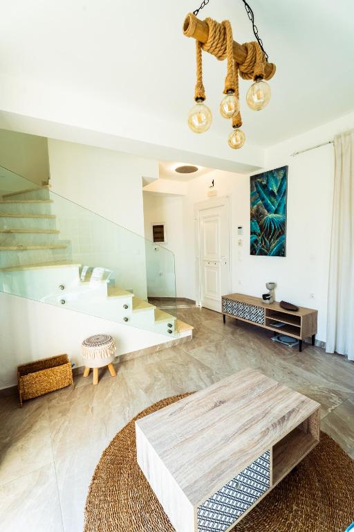 Posezení v ubytování Τhalasso Palace Homes