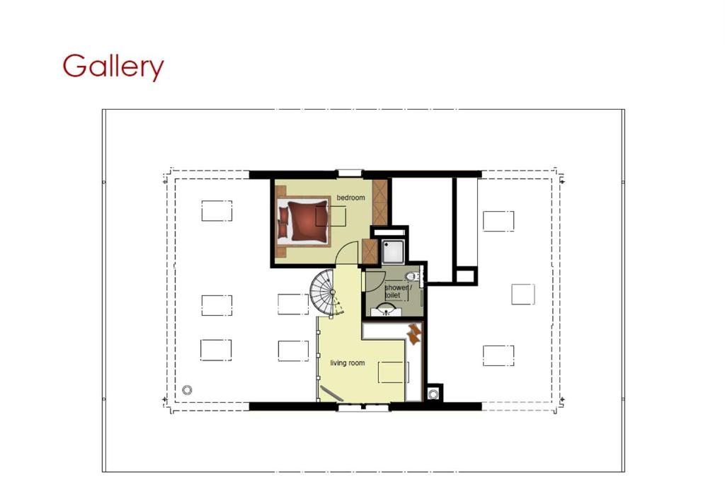 Půdorys ubytování Apartment Bärgrose - GRIWA RENT AG