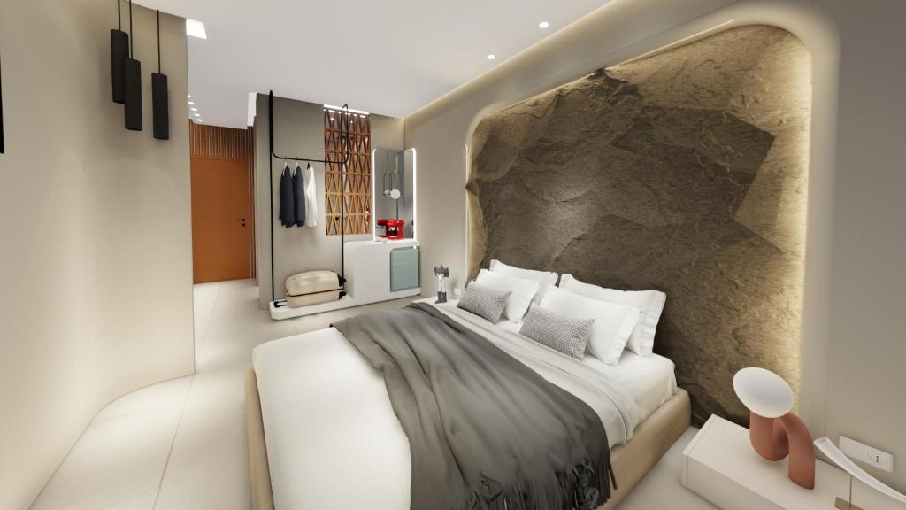 Postel nebo postele na pokoji v ubytování Zorbas Lifestyle Hotel