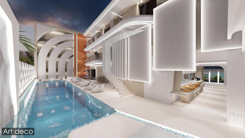 Bazén v ubytování Zorbas Lifestyle Hotel nebo v jeho okolí
