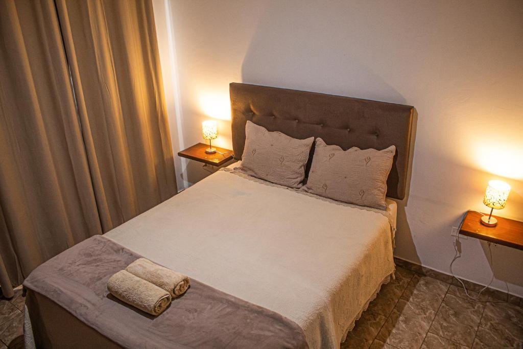 Postel nebo postele na pokoji v ubytování Huacachina Desert House