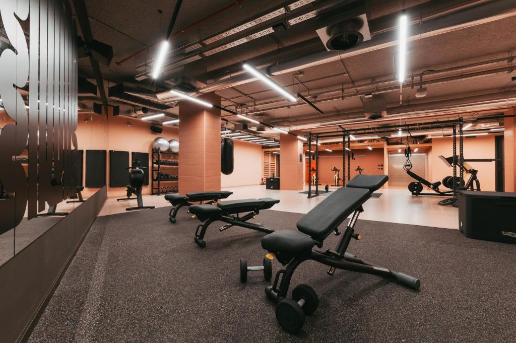 Fitness centrum a/nebo fitness zařízení v ubytování The Social Hub San Sebastián