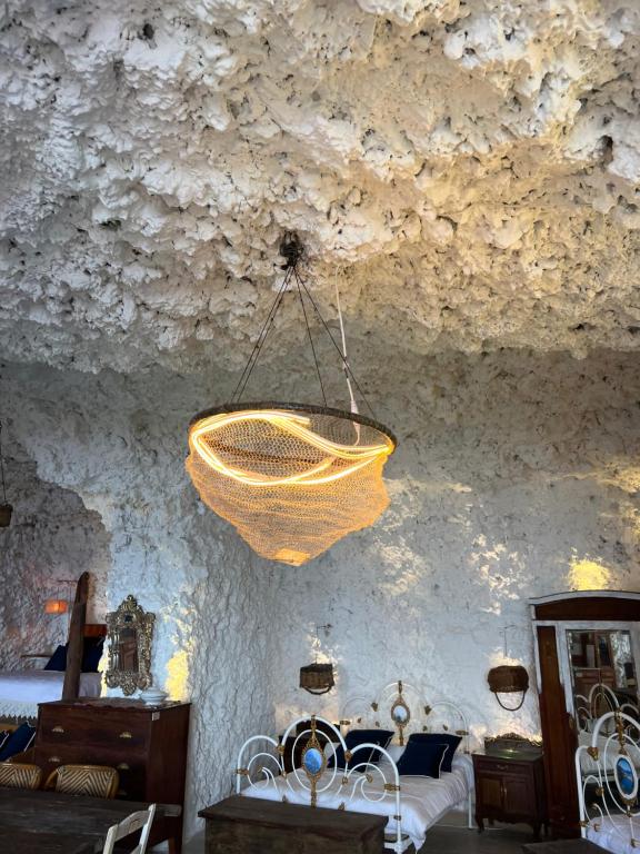 Posezení v ubytování Casa Cueva Las Varas