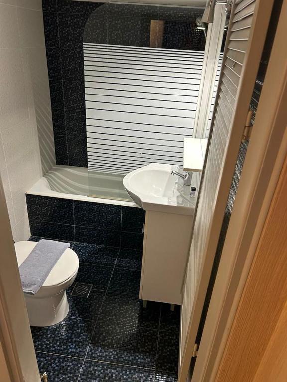 A bathroom at River country
