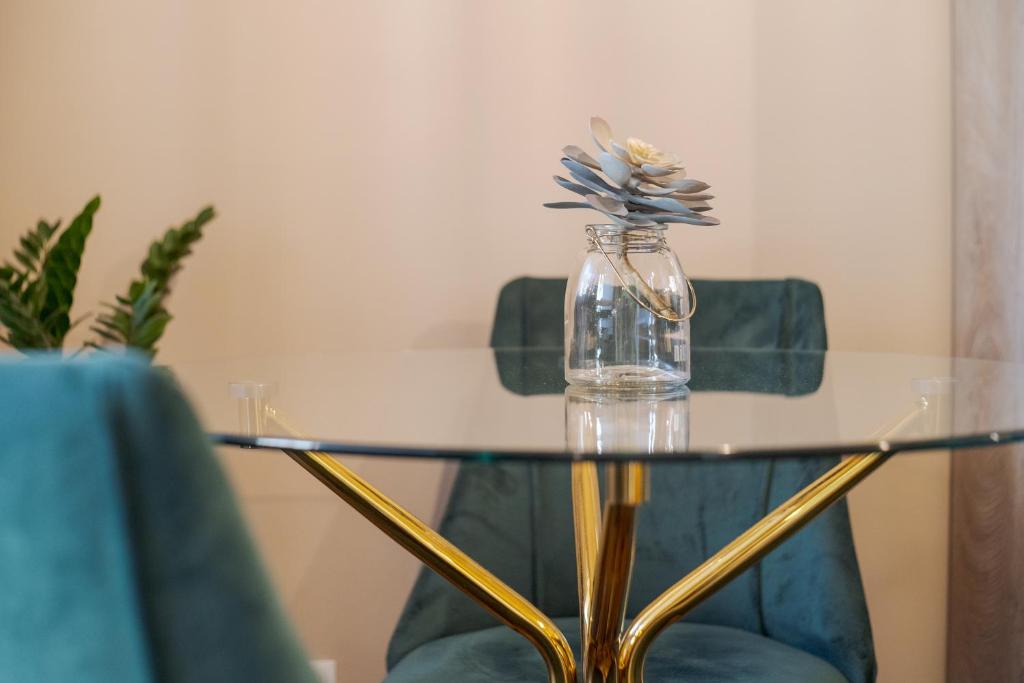 Posezení v ubytování Bright Inn - Holiday & Business Apartment