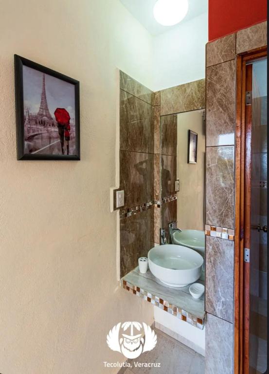 Koupelna v ubytování Hotel Villas de Plan