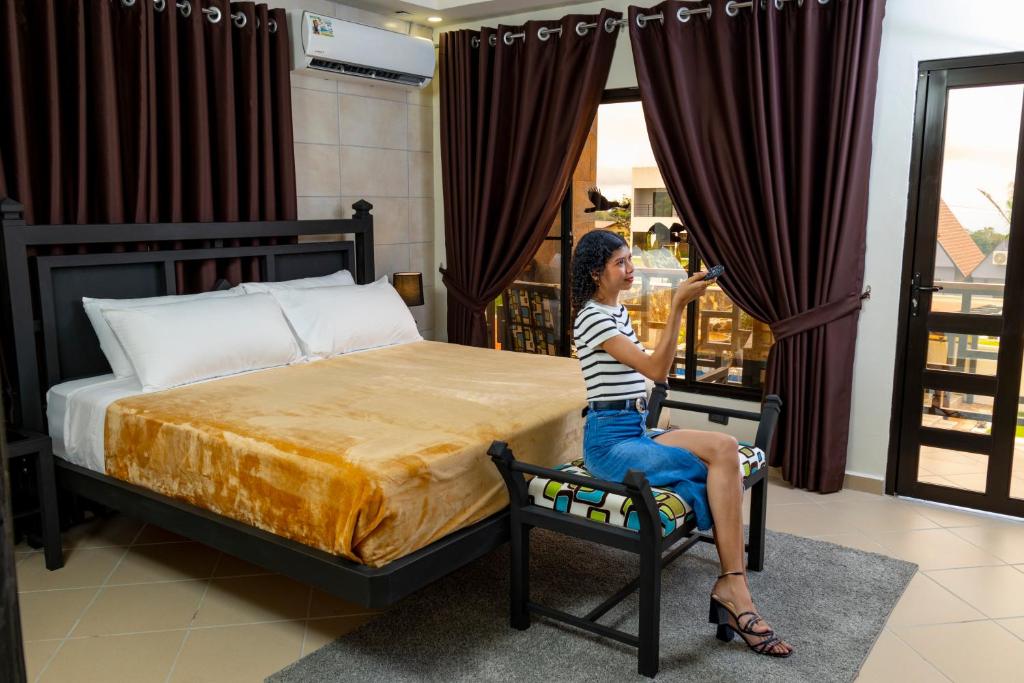 Postel nebo postele na pokoji v ubytování Luxury Canyon Suites