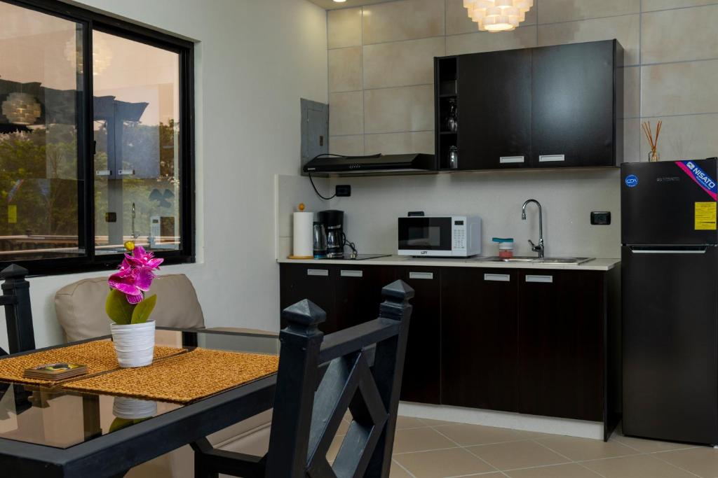 Kuchyň nebo kuchyňský kout v ubytování Luxury Canyon Suites