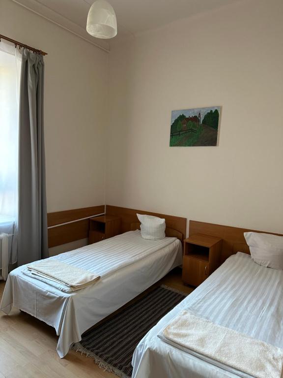 Postel nebo postele na pokoji v ubytování Hotel Haga