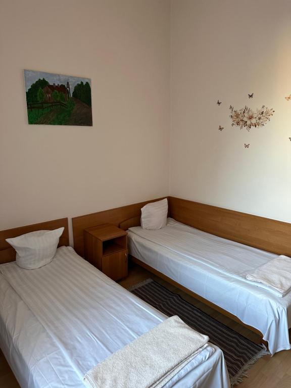 Postel nebo postele na pokoji v ubytování Hotel Haga