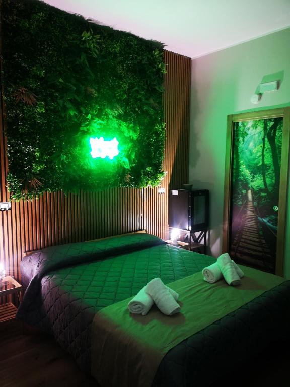 Posteľ alebo postele v izbe v ubytovaní B&B Tonnarella Beach