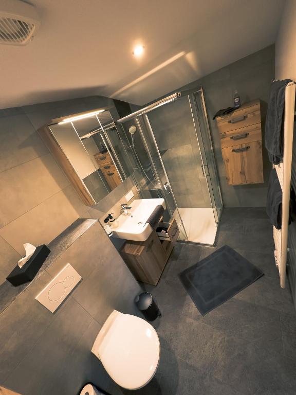 Koupelna v ubytování Apartments Gaichtspitze
