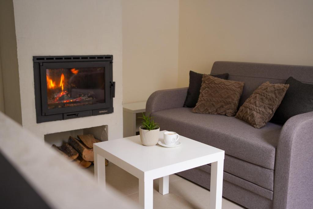 Posezení v ubytování Star Hill Apartments
