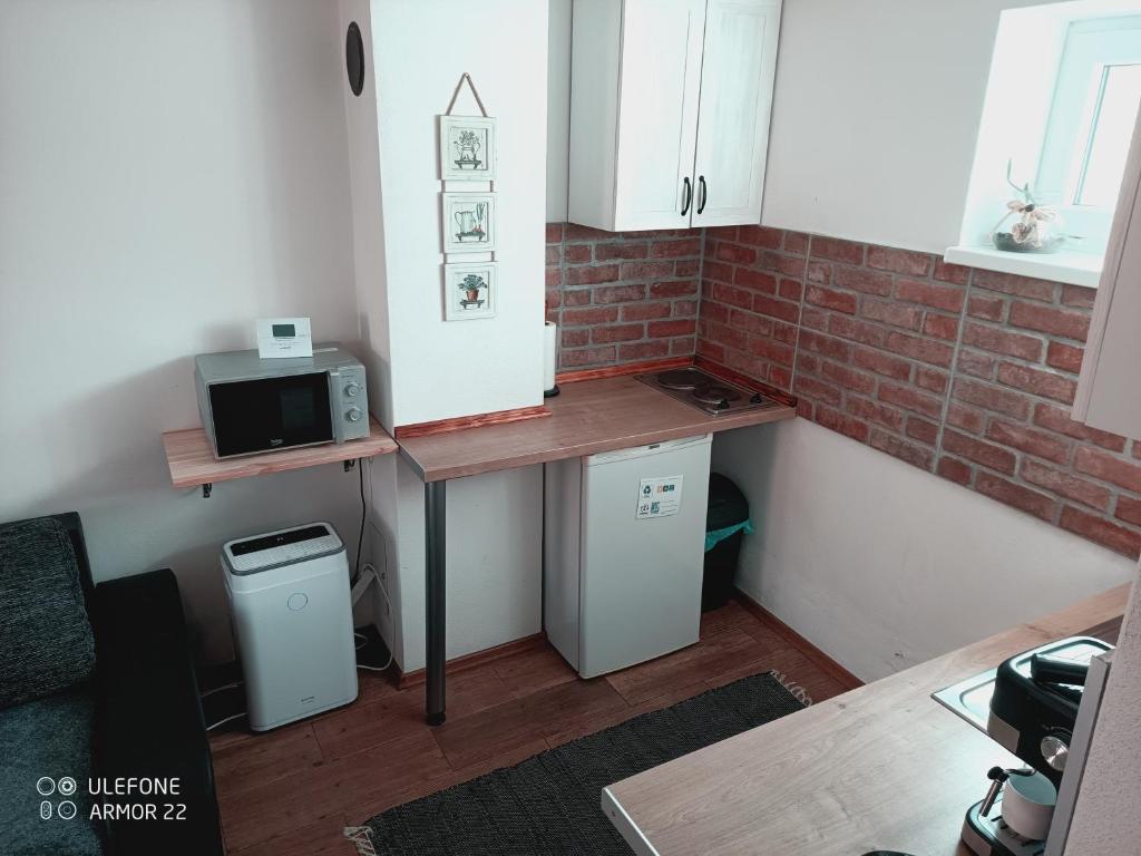 Kuchyň nebo kuchyňský kout v ubytování Apartment 1