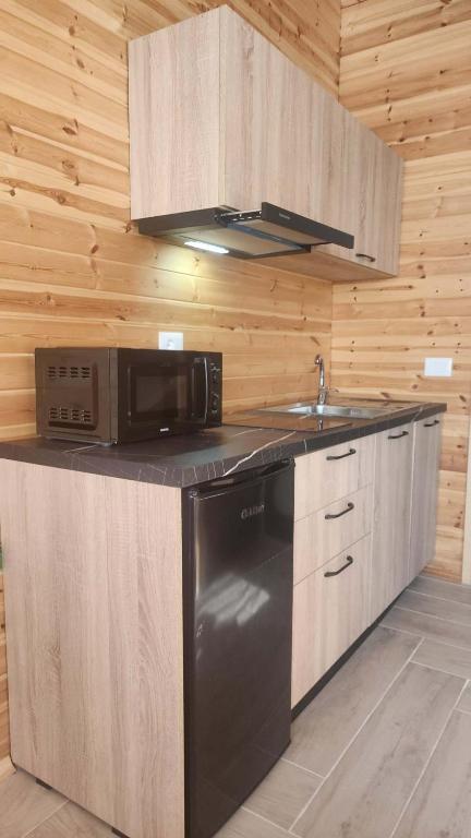 Kuchyň nebo kuchyňský kout v ubytování UniKlajd Villa-s