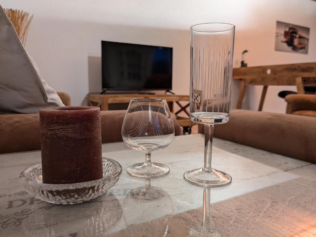 Posezení v ubytování Ferienwohnung Fornsbachblick