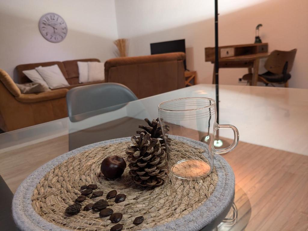 Posezení v ubytování Ferienwohnung Fornsbachblick
