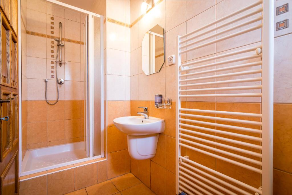 Koupelna v ubytování Privat Baja