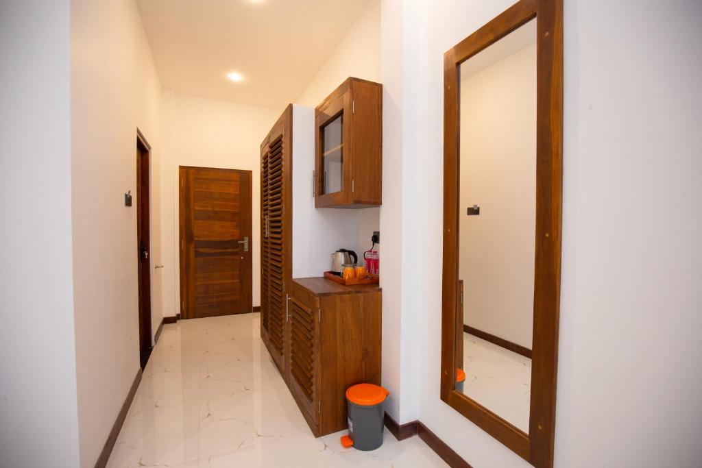 Kuchyň nebo kuchyňský kout v ubytování FlyOn Resort