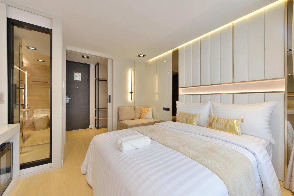 Postel nebo postele na pokoji v ubytování Victora Hostel