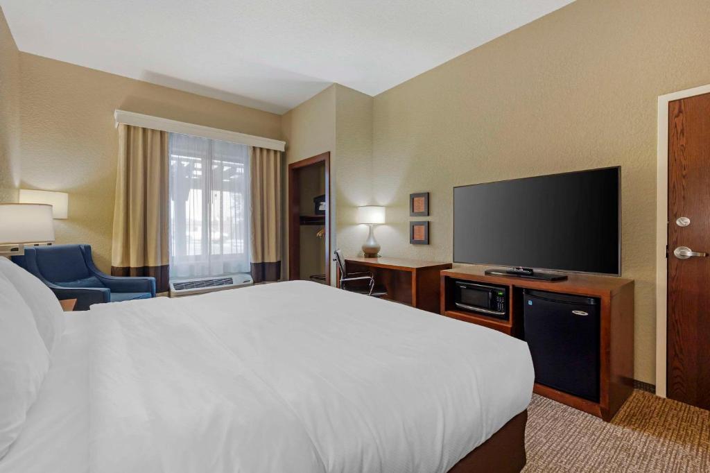 TV a/nebo společenská místnost v ubytování Comfort Inn & Suites