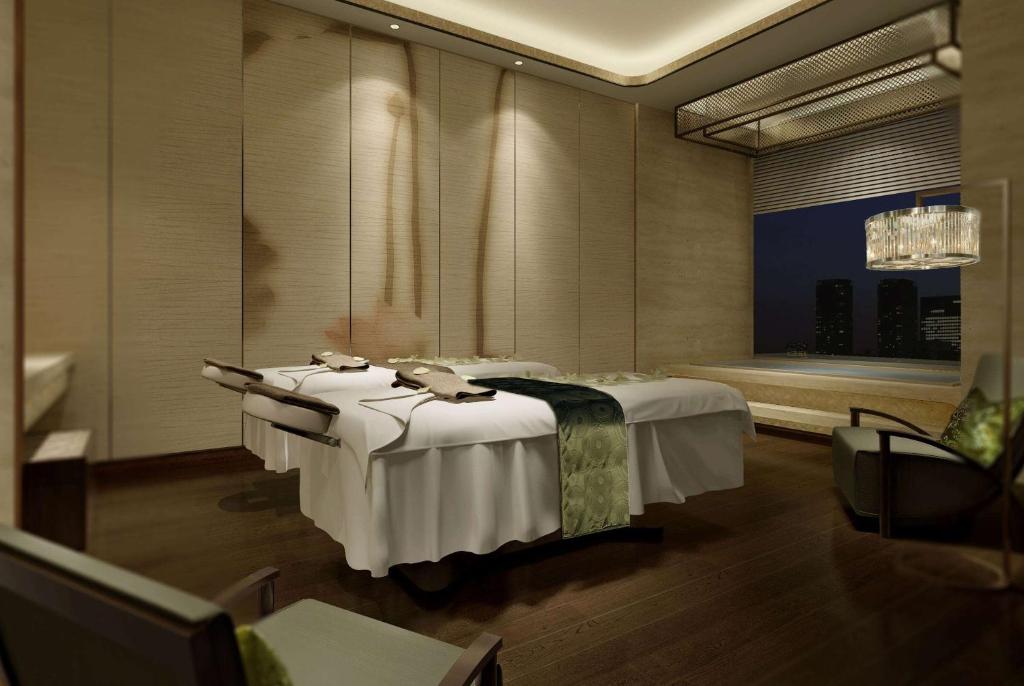 Lázně a/nebo wellness v ubytování Wyndham Grand Foshan Gaoming