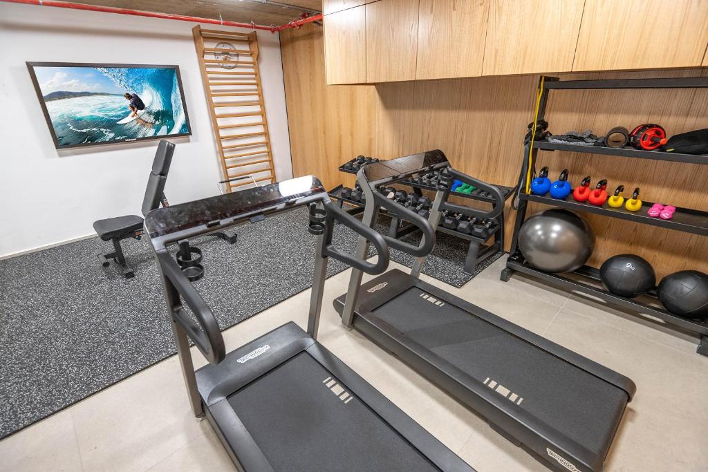 Fitness centrum a/nebo fitness zařízení v ubytování Cape Dor luxury apartments Haifa
