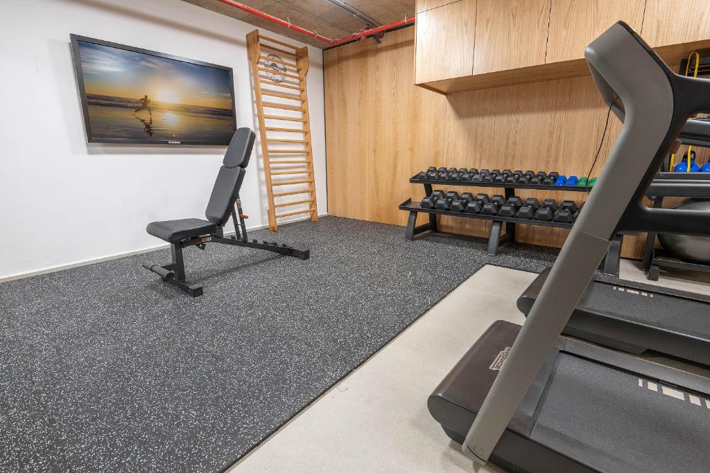 Fitness centrum a/nebo fitness zařízení v ubytování Cape Dor luxury apartments Haifa