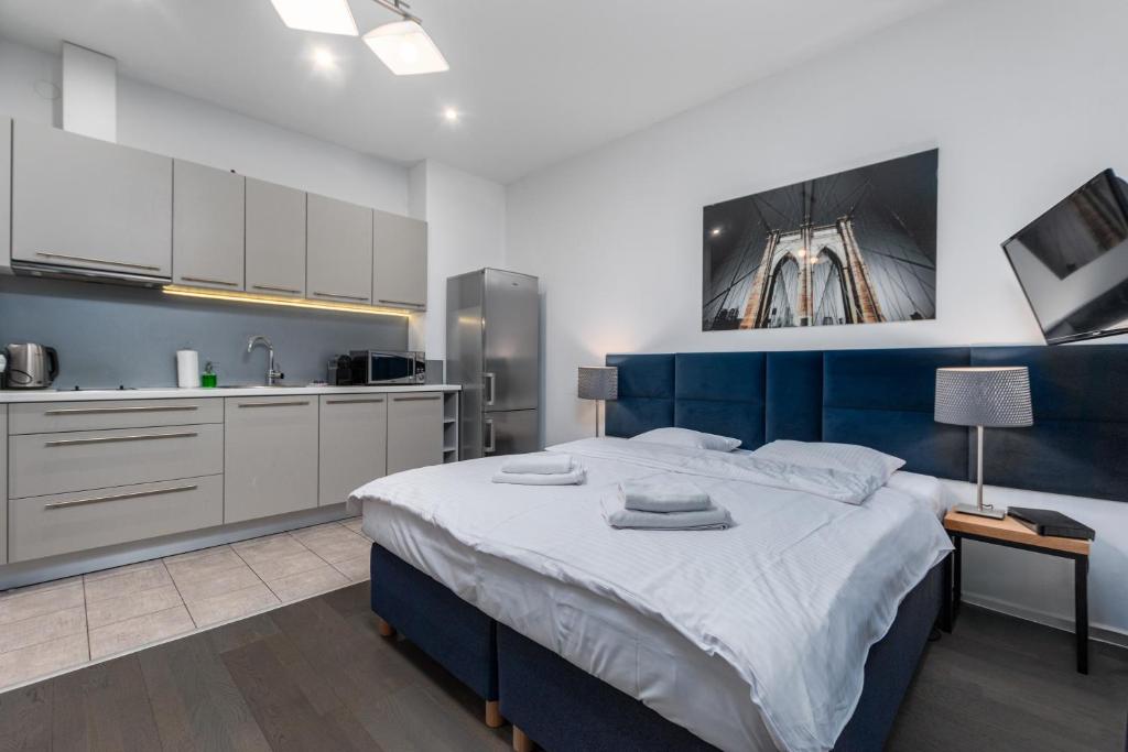Kuchyň nebo kuchyňský kout v ubytování Apartamenty Piękna 28A by Your Freedom
