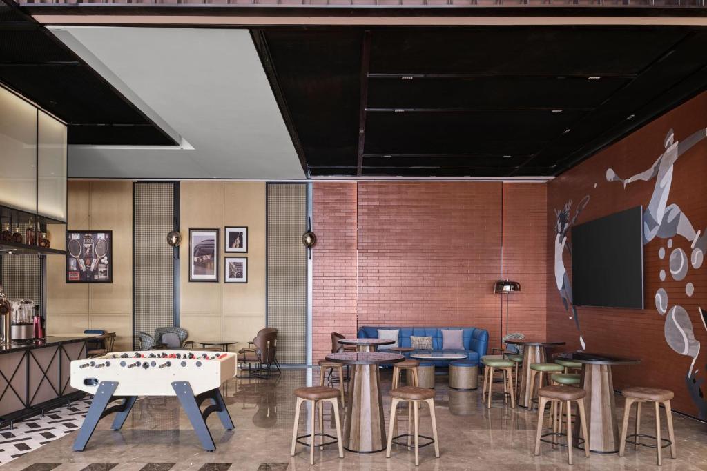 大同平城福朋喜来登酒店餐厅或其他用餐的地方