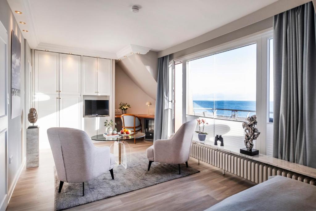 Büngers Apartment-Hotel mit Gartensauna - modern, gemütlich und strandnah - 海景小型套房 - 带凉廊