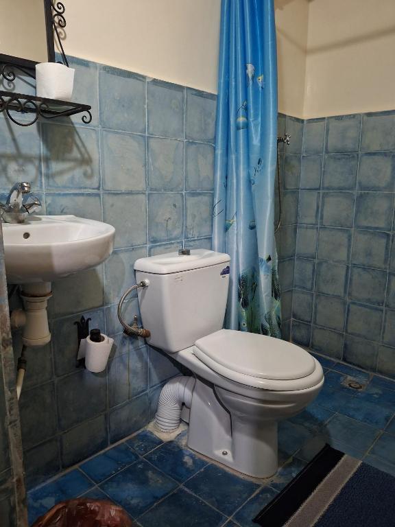 Koupelna v ubytování Gite Tamlli