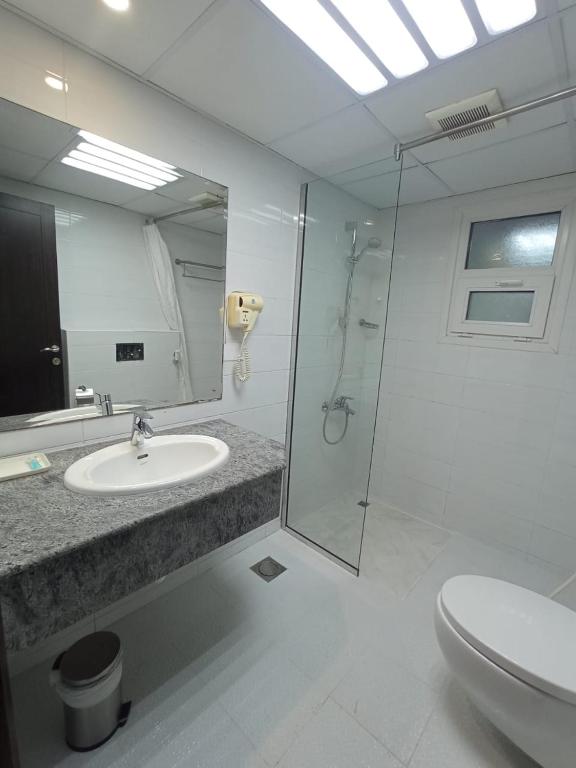 Koupelna v ubytování Asfar Hotel Apartments