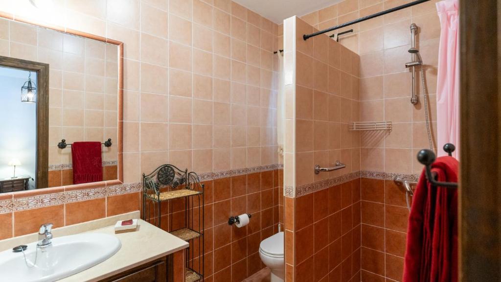Koupelna v ubytování Casa Rocío