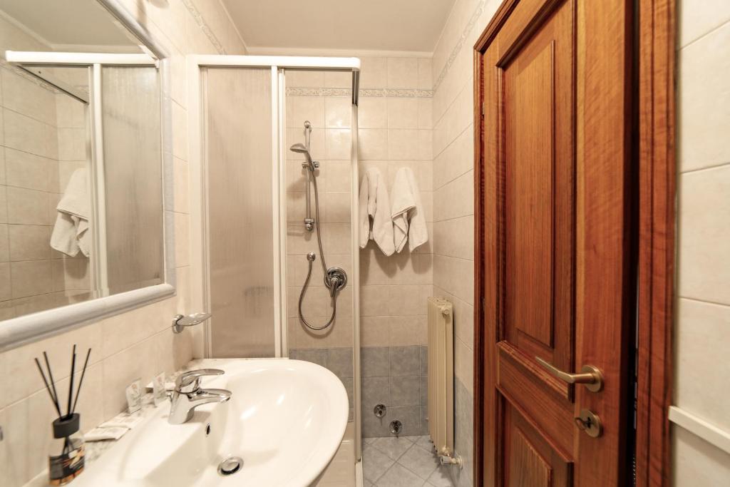 Koupelna v ubytování Appartamenti Al Bivio