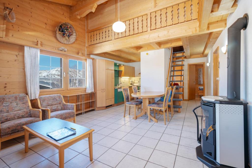 Posezení v ubytování Alpzyt auf Axalp