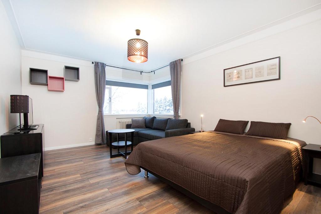 Postel nebo postele na pokoji v ubytování Nordurey Guesthouse