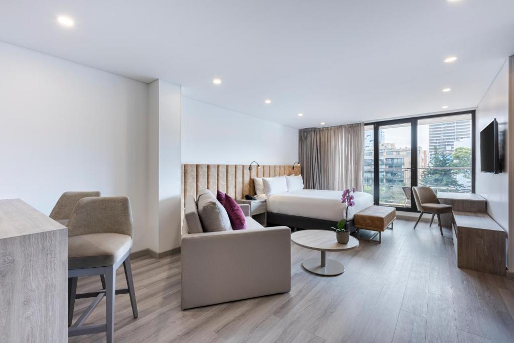 Posezení v ubytování Hotel Jazz Apartments