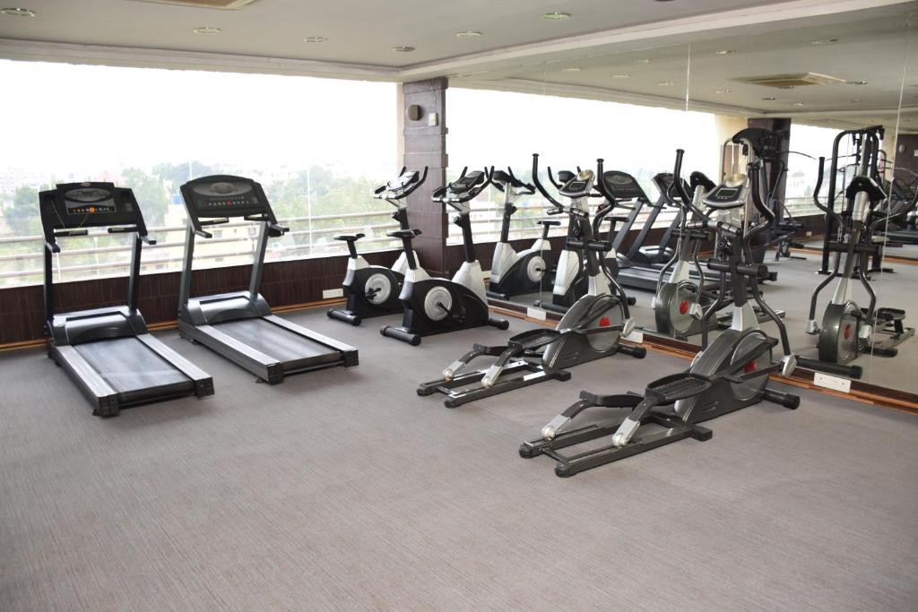 Fitness centrum a/nebo fitness zařízení v ubytování St Laurn The Spiritual Resort