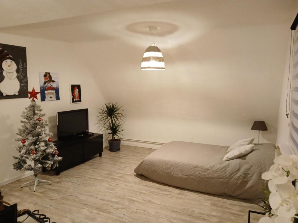 Posezení v ubytování Gîte du logelbach