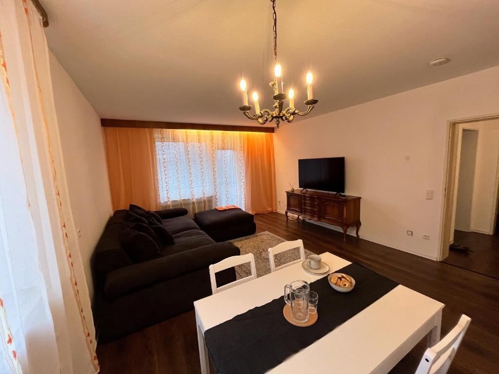 TV a/nebo společenská místnost v ubytování Panorama-Perle