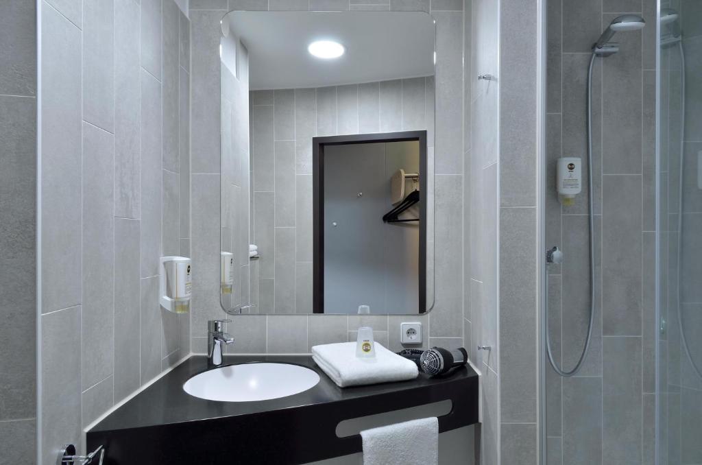 Koupelna v ubytování B&B HOTEL Dresden City-Süd