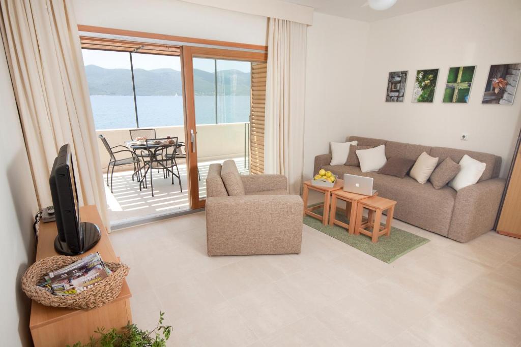 Posedenie v ubytovaní Eol Apartments Viganj