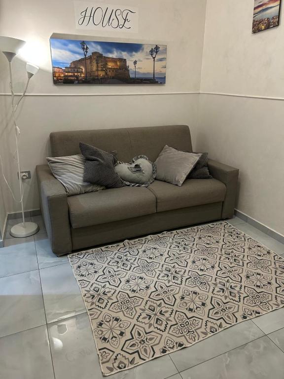 Część wypoczynkowa w obiekcie B&B House Napoli Cavour